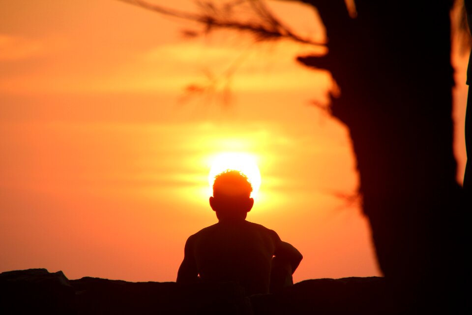 Mood evening afterglow