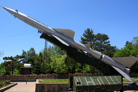 Yerevan military museum rocket