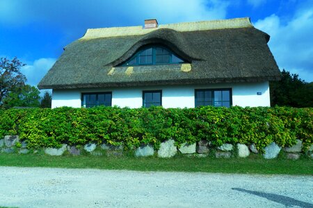 Thatched cottage baltic sea rügen island