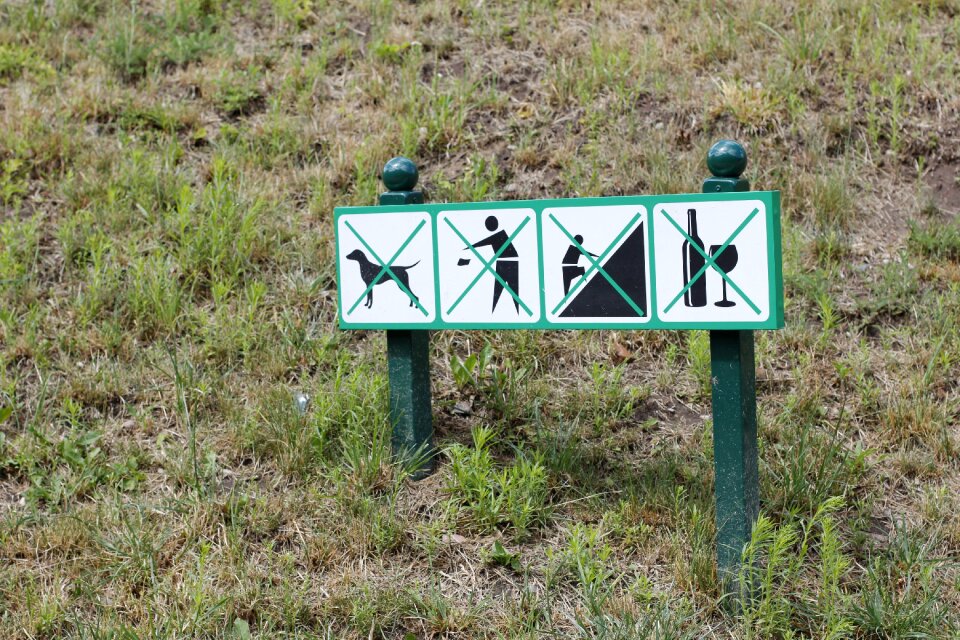 Billboard prohibited warning