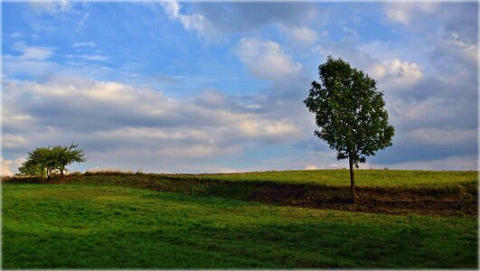 Landscape clouds autumn