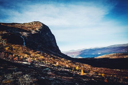 National park hiking scandinavia