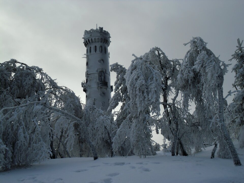 Ripe wintry mountain