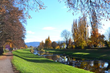 River distant view nature photo