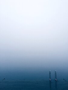 Fog water lake photo