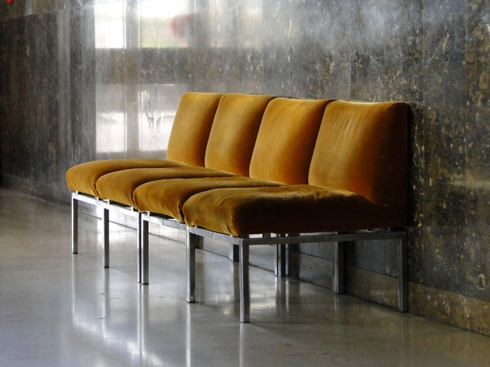 Empty lobby gray room