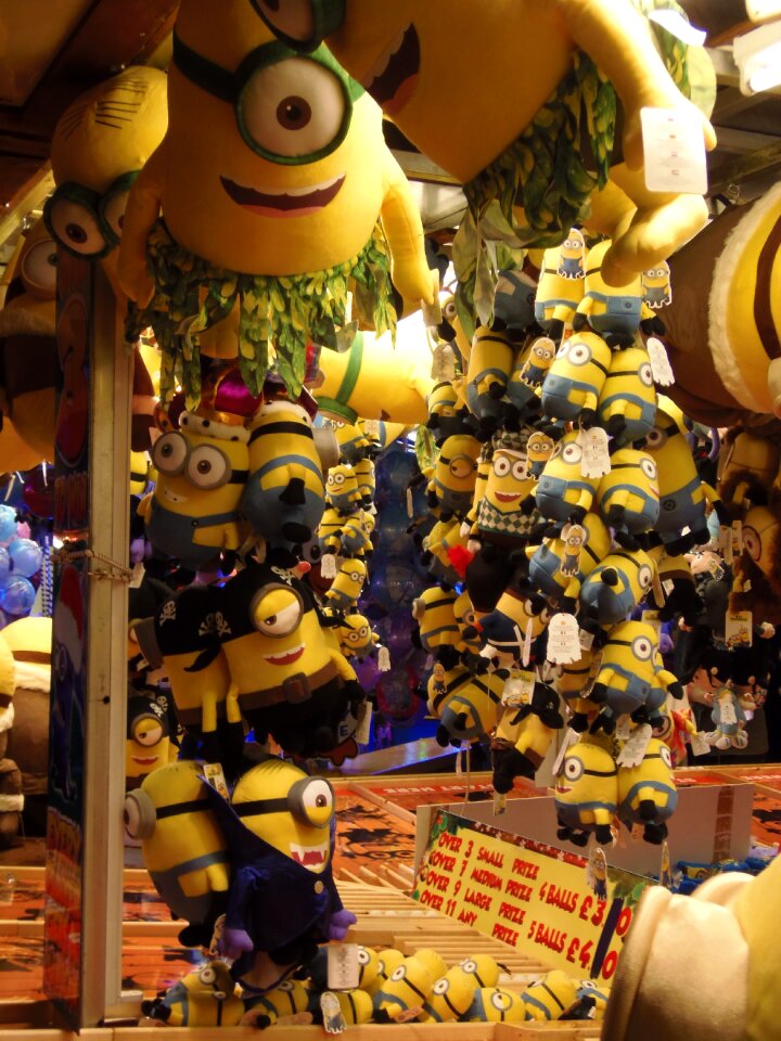 Fun fair game colourful