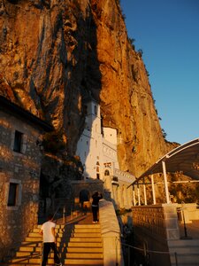 Monastery montenegro rock photo