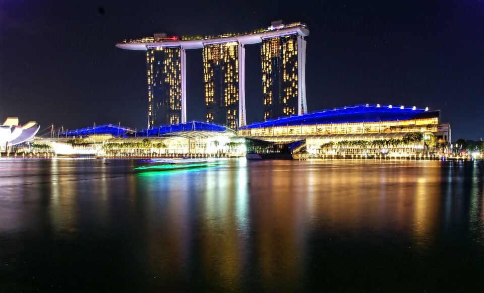 Night scenery tourist landmark