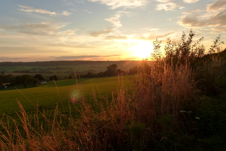 Landscape brand colorful sunset