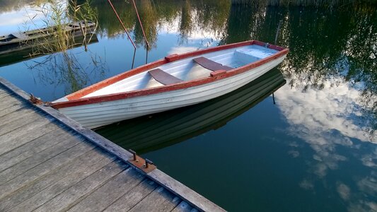 Landscape water boat photo
