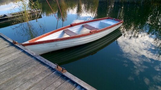 Landscape water boat
