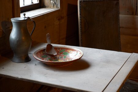 Plate wooden spoon lunch