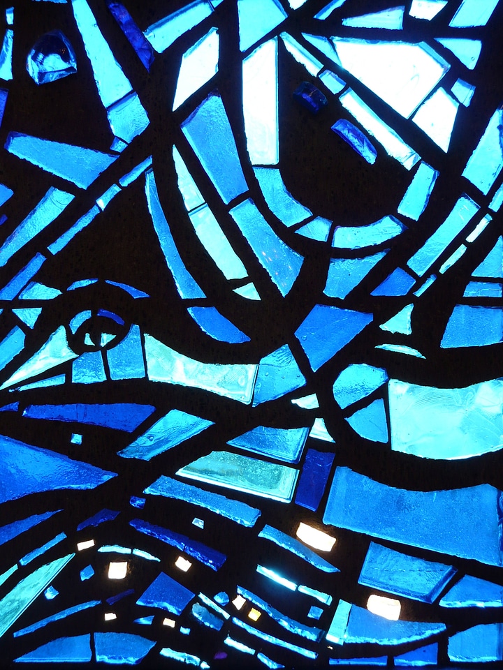 Colorful glass colorful church
