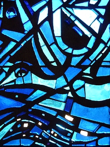 Colorful glass colorful church