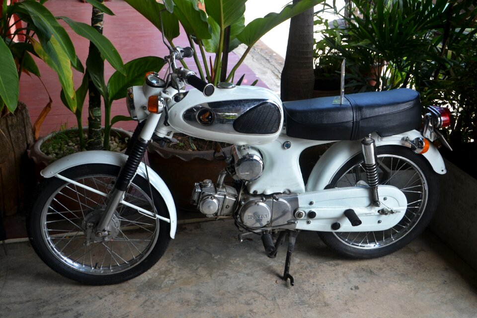 Moped motorcycle two wheeled