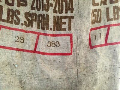 Fabric texture jute bag