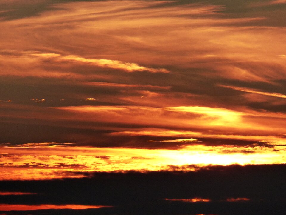 Sun evening sky abendstimmung