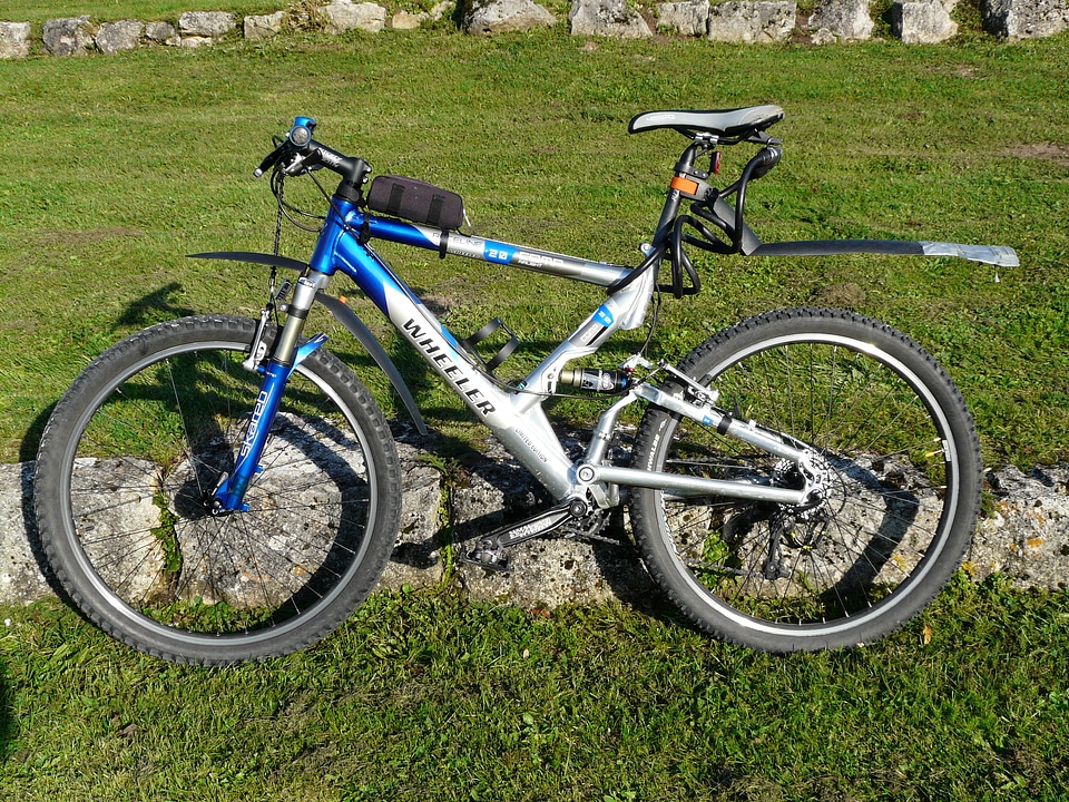 Wheel cycling meadow photo