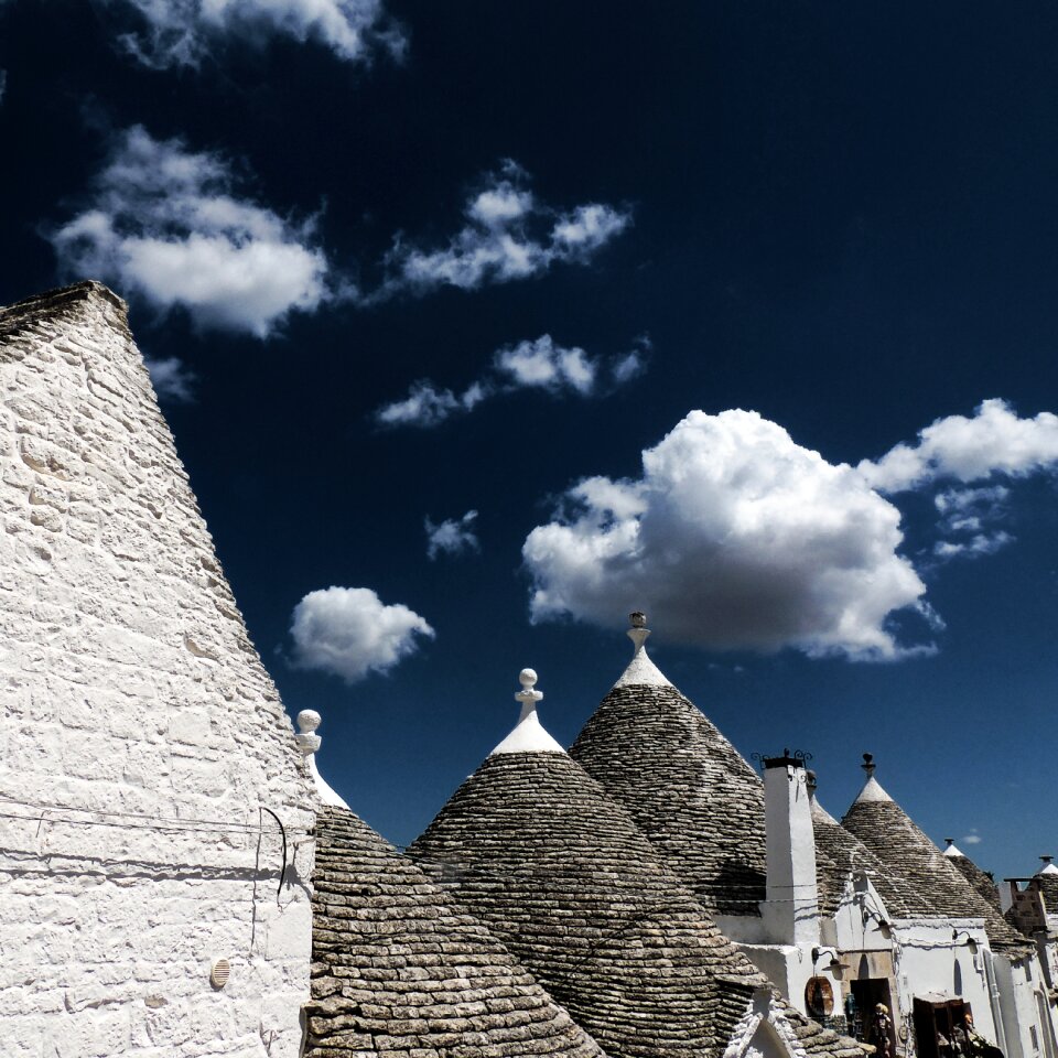 White white houses landscape