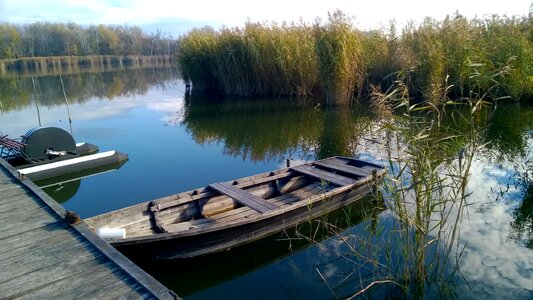 Landscape water boat photo