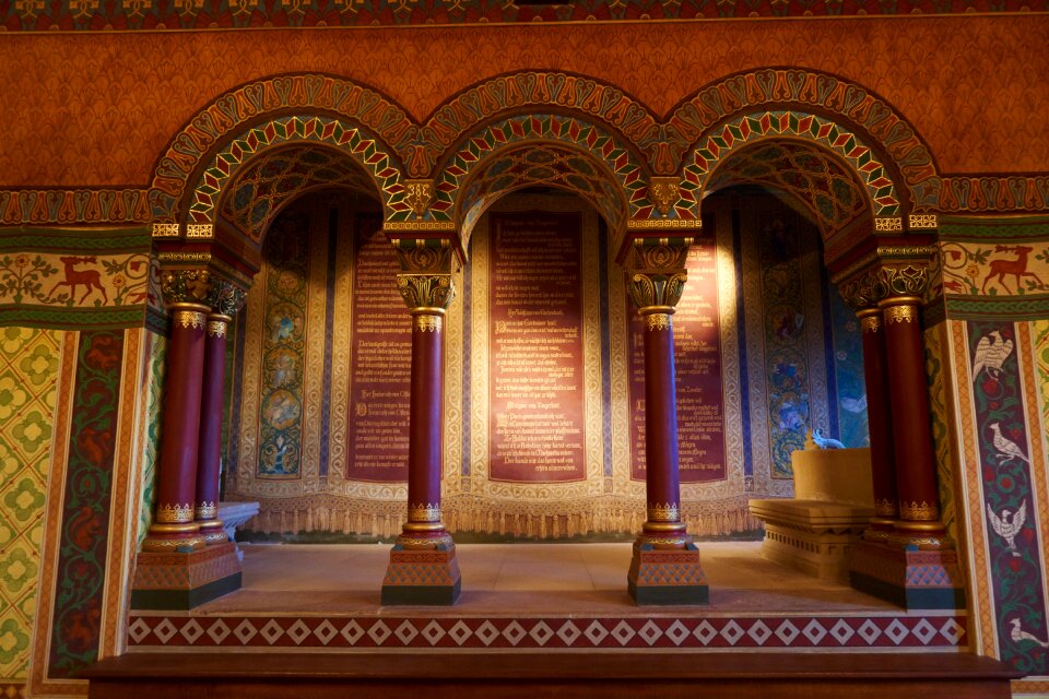 Mosaic building artwork