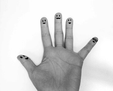 Palm five smilies