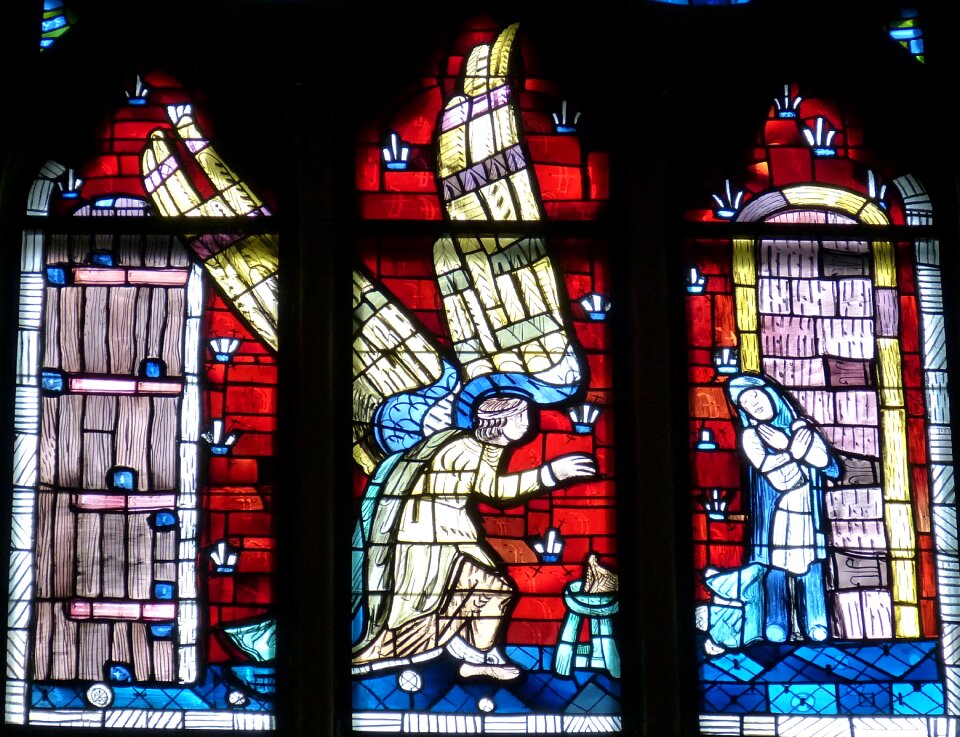 Historically believe stained glass window