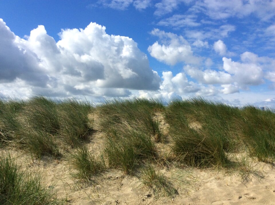 Sand clouds sky photo