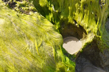 Sand green cliff