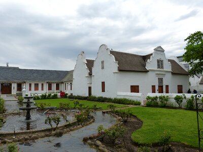 Cape dutch thatched roof cape town photo