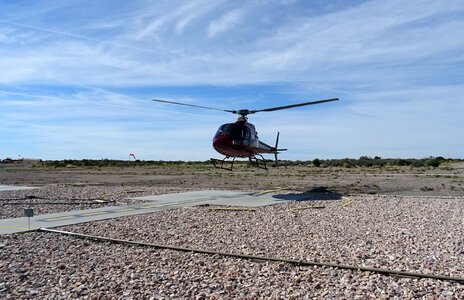 Grand canyon chopper take-off