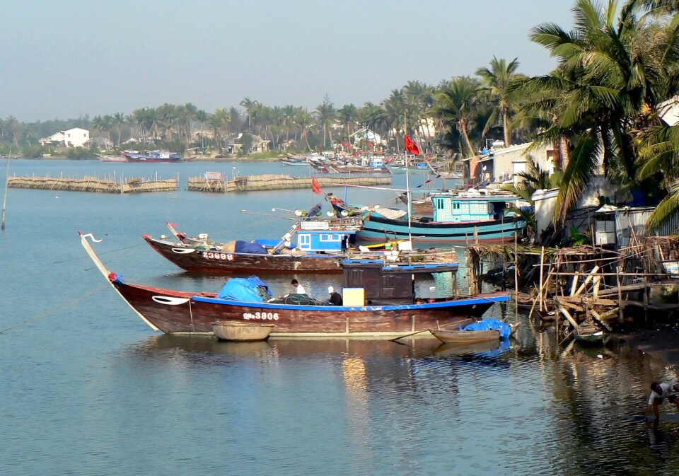 Boats fishermen colors