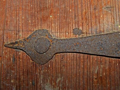 Iron rustic hinge photo