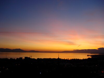 Lake geneva lausanne switzerland photo