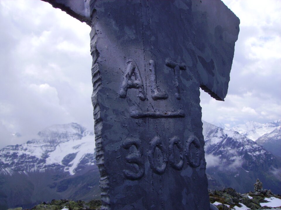 Hiking mountaineering high mountain