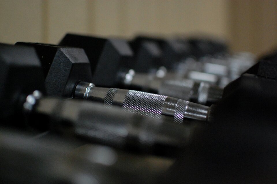 Lifting weights strength training exercise