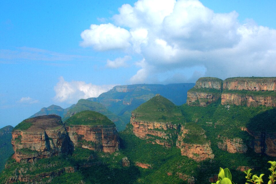 Landscape rondavels erosion