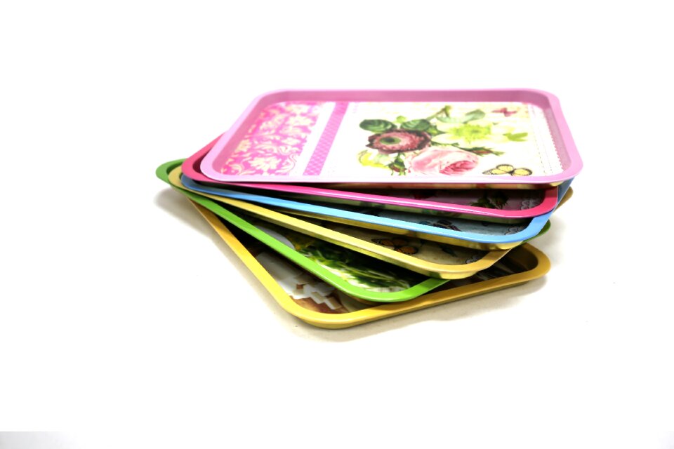 Food-grade iron plate tinplate food tray four-color printing iron plate