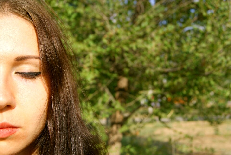 Closeup eye bright