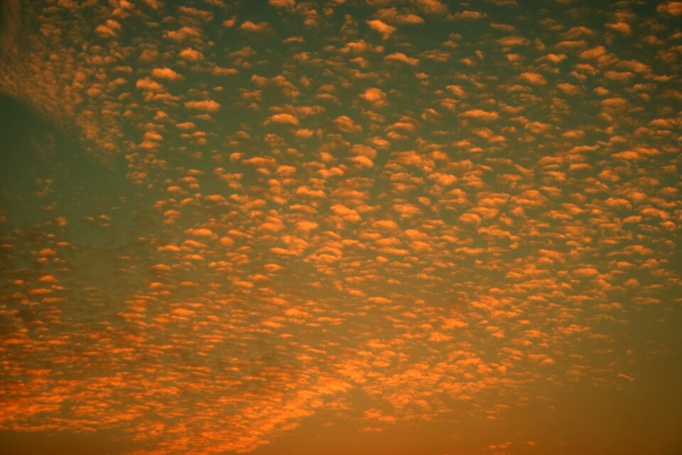 Evening sky clouds mood