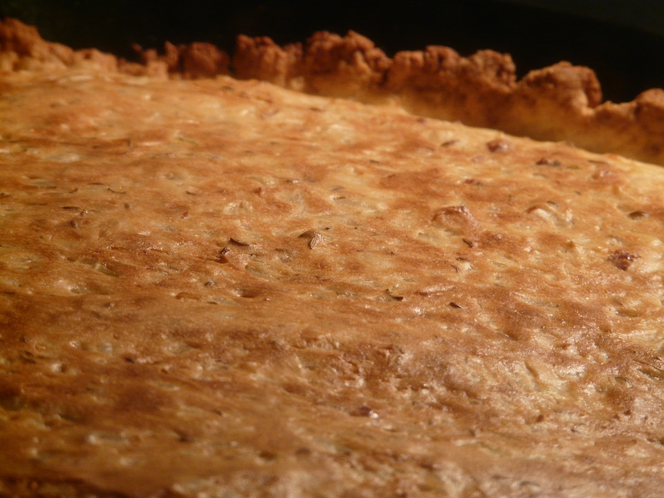 Hearty delicious zwiebelkuchen