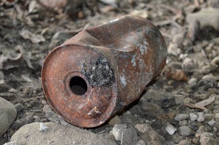 Old rusted bunker