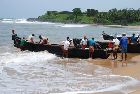 India beach fishing photo