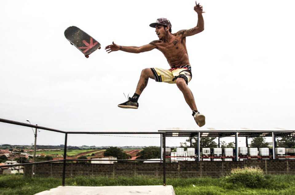 Radical skater extreme sport