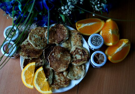 Orchid banana pancakes morning