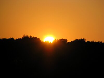 Dusk twilight fireball photo