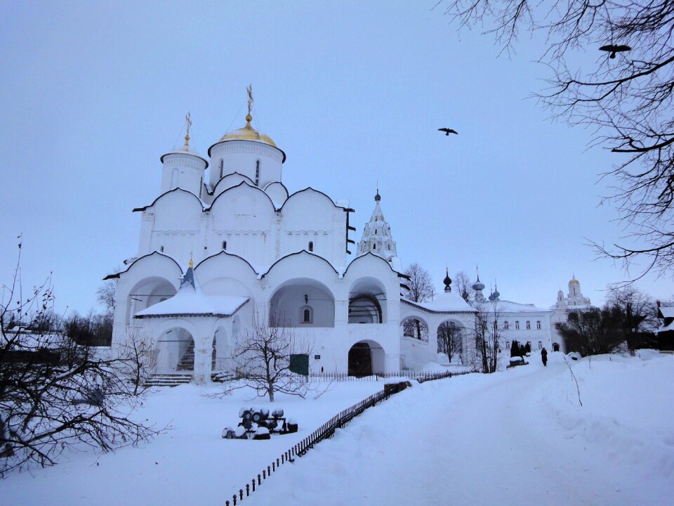 Church snow dome
