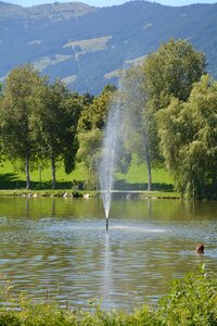 Water fountain ritzensee saalfelden