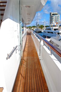 Starboard deck deck teak